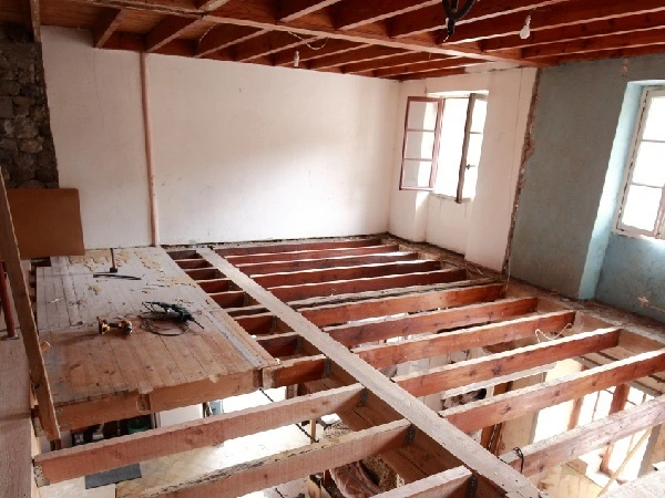 Structure d'un plancher bois